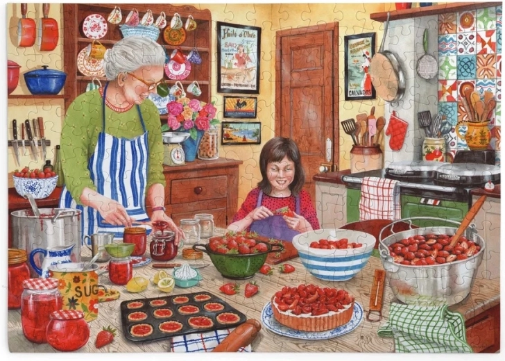 Παζλ House of Puzzles Μαρμελάδα φράουλα, 250 μεγάλων κομματιών