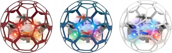 Μίνι τηλεκατευθυνόμενο drone σε σχήμα ιπτάμενης μπάλας με φωτισμό LED