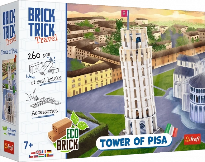 Τουβλάκια BRICK TRICK Travel – Κεκλιμένος Πύργος της Πίζας (260 τεμάχια)