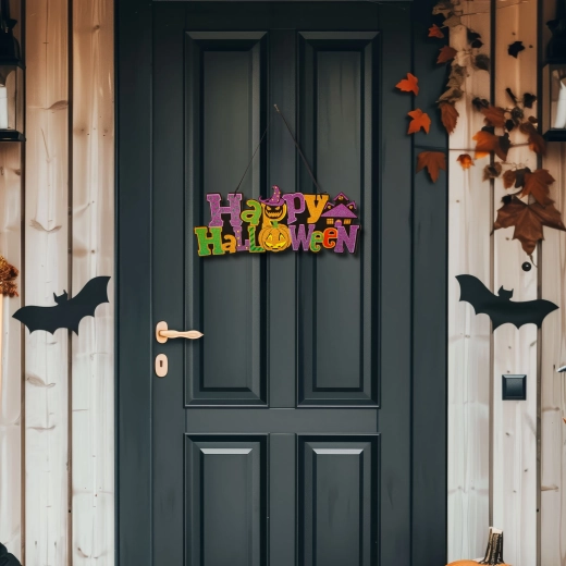 Κρεμαστή διακόσμηση Halloween Happy Halloween 42,5 × 18 cm