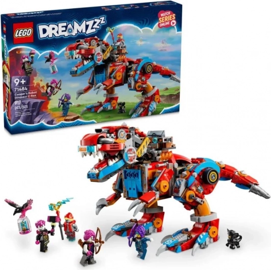 LEGO® DREAMZzz™ 71484 Κούπερ και ο ρομποτικός του δεινόσαυρος C‑rex