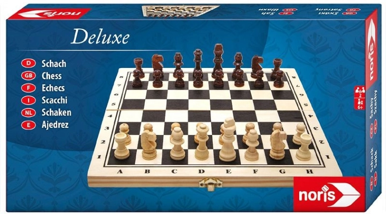 Noris deluxe ξύλινο σετ σκάκι 29 × 29 cm