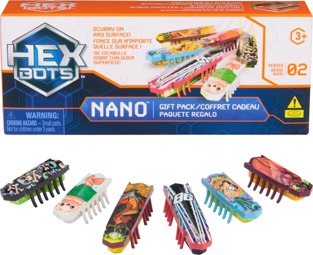 HEXBUG Nano Gift Pack – σετ 6 μίνι ρομποτικών εντόμων με φως