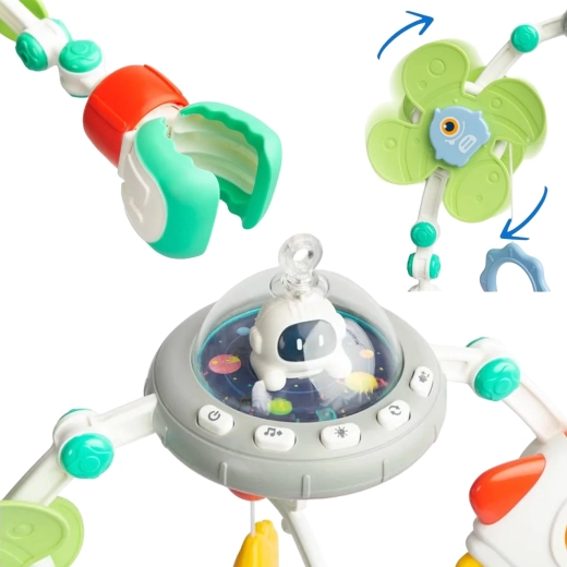 Διαδραστική καμάρα ανάρτησης WOOPIE BABY με νανουρίσματα και φώτα