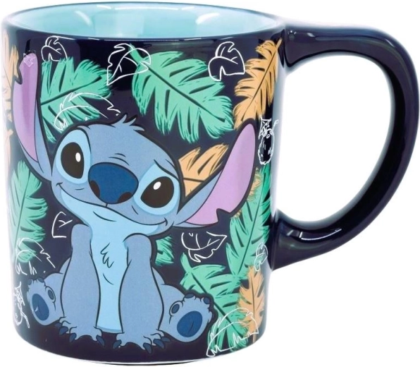 Stor ασφαλές κεραμικό κούπα Lilo και Stitch με Smartgrip 300 ml