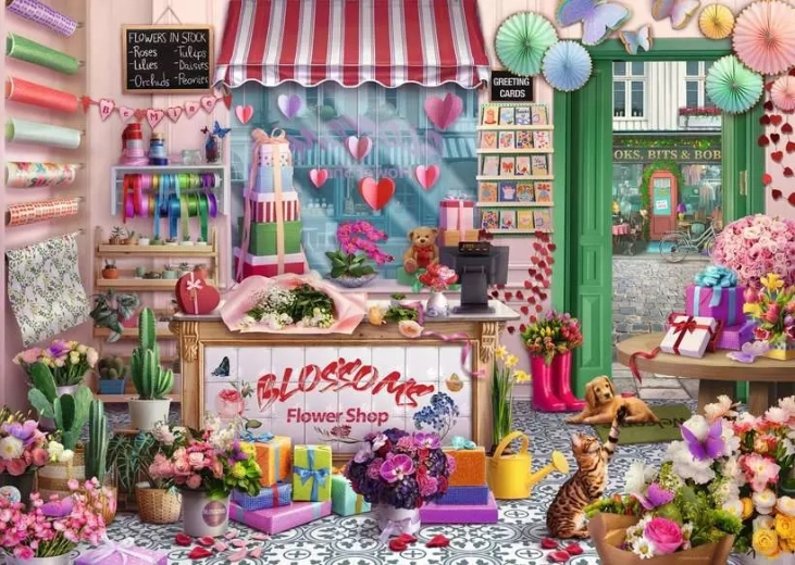 Παζλ Ανθοπωλείο 1000 κομμάτια RAVENSBURGER