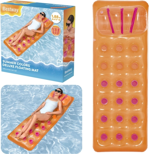 Φουσκωτό πλωτό ξαπλωστράκι Bestway summer colors deluxe