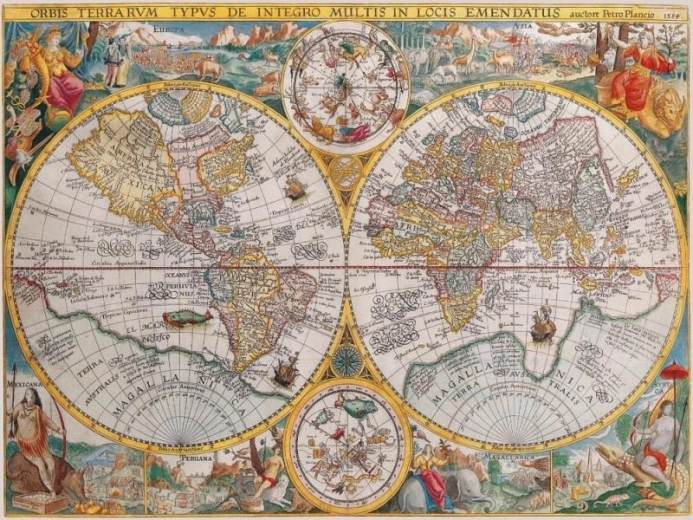 Ravensburger παζλ ιστορικός χάρτης 1500 κομμάτια