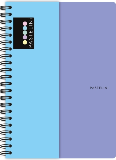 Σπιράλ μπλοκ A4 PASTELINI σε μωβ-μπλε