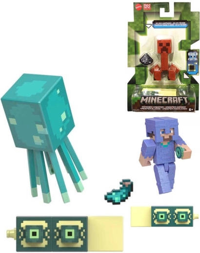 Minecraft αρθρωτή φιγούρα 8 cm με αξεσουάρ (διάφοροι τύποι) - 1 τεμάχιο