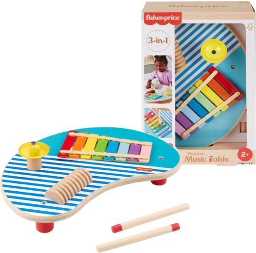 Ξύλινο μουσικό τραπεζάκι Fisher-Price