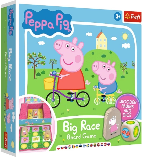 Επιτραπέζιο παιχνίδι Big Race – Peppa το Γουρουνάκι από την Trefl