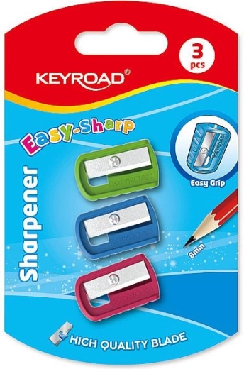 Πλαστική ξύστρα KEYROAD Slim, 3 τεμ.