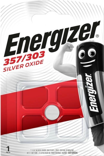 Μπαταρία ρολογιού ENERGIZER 357/303, οξειδίου αργύρου, 1,55 V, 138 mAh