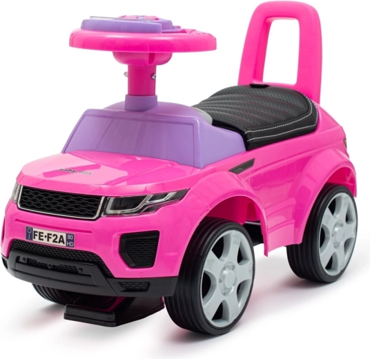 Παιδικό όχημα ώθησης (ride-on) Baby Mix Prime SUV ροζ με κάθισμα από δερματίνη