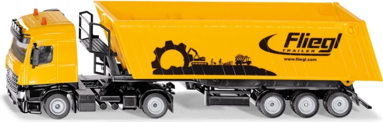 Siku Super 1:50 φορτηγό MERCEDES-BENZ Actros με ανατρεπόμενη καρότσα FLIEGL