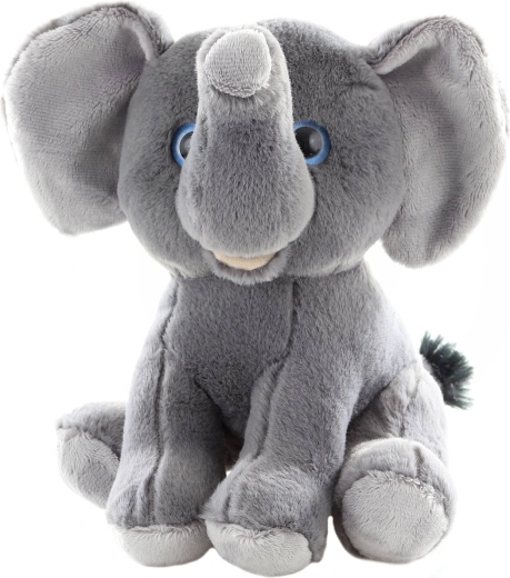 Λούτρινος καθιστός ελέφαντας 19 cm - 1 τεμάχιο
