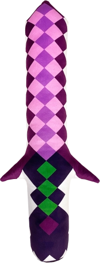 Fluffy Fighterz φωτιζόμενο λούτρινο σπαθί Pixel ροζ