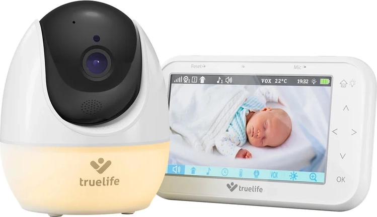 Βίντεο ενδοεπικοινωνία μωρού TRUELIFE NannyCam R4 Pro με περιστρεφόμενη κάμερα και οθόνη IPS 4,3"