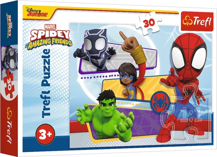 Παζλ 30 κομμάτια – τολμηρός Spidey – MARVEL – Trefl