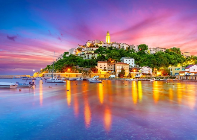 Παζλ Χωριό Vrbnik στην Κροατία 1000 κομμάτια