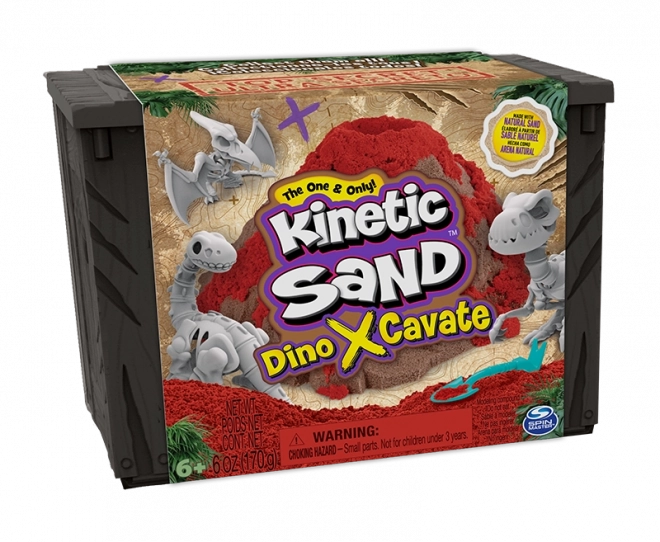 Kinetic Sand Dino X-Cavate σετ ανασκαφής με σκελετό δεινόσαυρου και αξεσουάρ