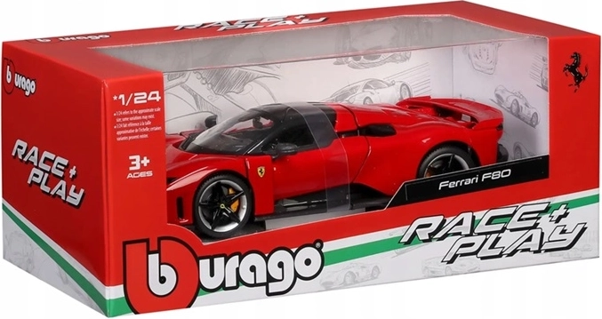 BBU Ferrari F80 μοντέλο αυτοκινήτου 1:24 Rosso Corsa (κόκκινο)