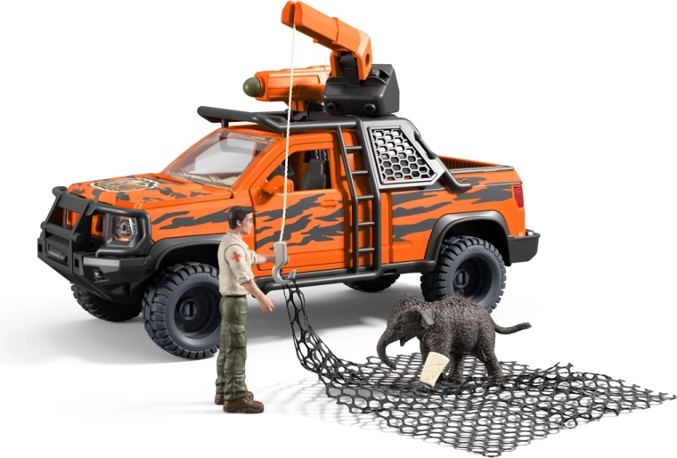 Schleich Wild Life περιπετειώδες όχημα διάσωσης στη ζούγκλα με ελεφαντάκι