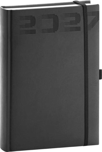 Notique ημερήσιο ημερολόγιο Aprint Top 2027 μαύρο 15 × 21 cm
