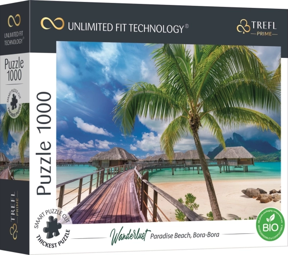 Παζλ TREFL UFT Wanderlust: παραδεισένια παραλία στο Bora Bora, 1000 κομμάτια