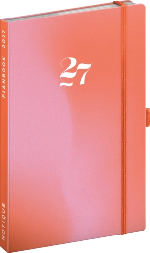 Notique planbook ημερολόγιο προγραμματισμού και σημειωματάριο Coral 2027 13 × 21 cm