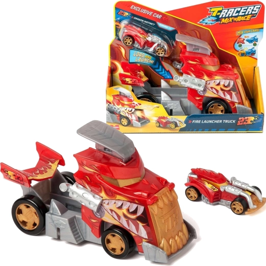 T-Racers Mix ’N Race Fire Launcher Truck – φορτηγό με εκτοξευτή