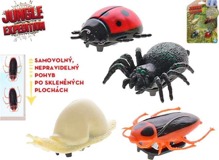 Jungle Expedition κολλώδη έντομα 4 cm – σετ 4 τεμ.