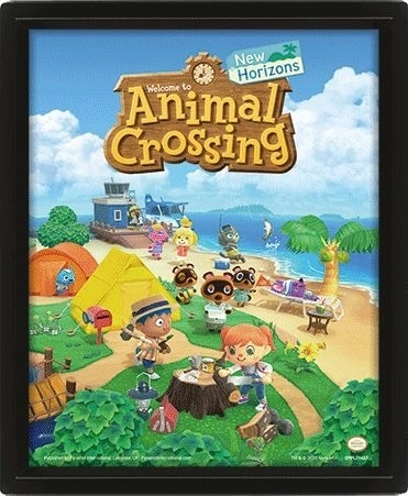 3D κάδρο Animal Crossing με λεντικουλαρική εκτύπωση
