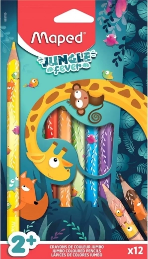 Ξυλομπογιές Maped Jungle Fever Jumbo
