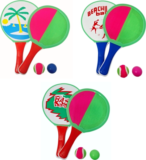 Ρακέτες 2 σε 1 Catch Ball με μπαλάκια