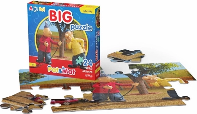 Pat a Mat Puzzle BIG 1 – διπλής όψης παζλ δαπέδου 24 κομματιών