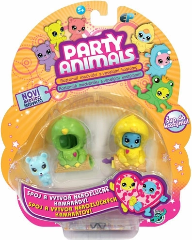 EP Line Party Animals σετ δύο αρκουδάκια με κοστούμια και αξεσουάρ – Σετ 2 τεμαχίων
