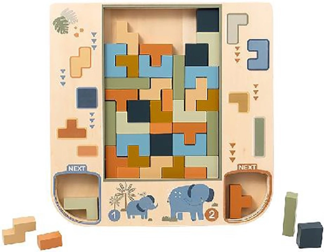 Ξύλινο τρισδιάστατο παζλ Tetris Baby Mix