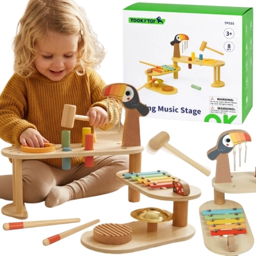 Tooky Toy εκπαιδευτικό μουσικό τραπεζάκι τουκάν