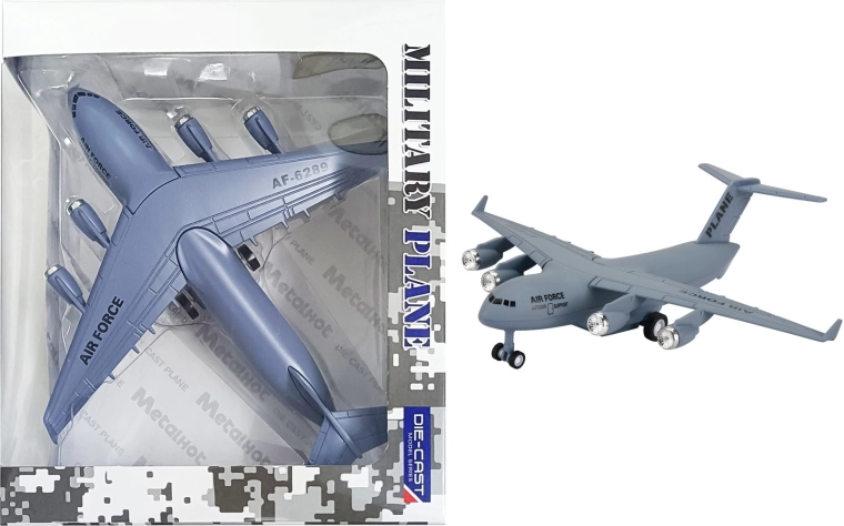 Μεταλλικό μοντέλο αεροπλάνου BOEING C-17 1:300 με φώτα και ήχους