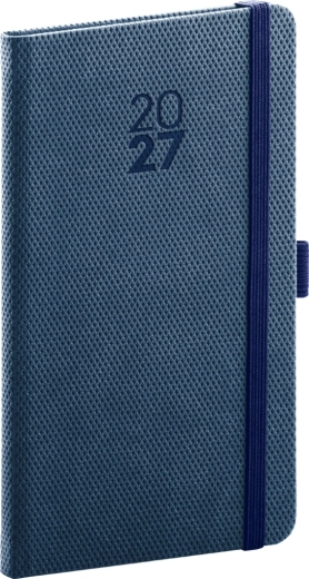 Notique ημερολόγιο τσέπης Diamante 2027 μπλε 9 × 15,5 cm