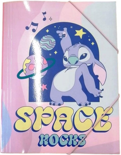 Φάκελος/θήκη για τετράδια Lilo and Stitch A4 με λάστιχο - 1 τεμάχιο
