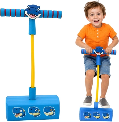 Αφρώδες pogo jumper Woopie για παιδιά – μπλε δεινόσαυρος
