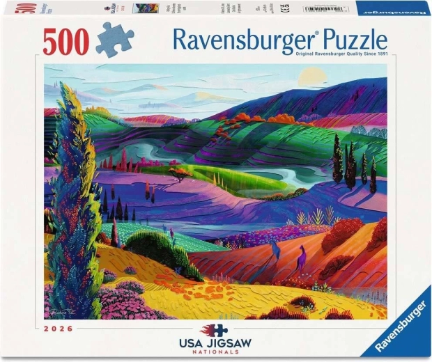 Παζλ Ravensburger USA jigsaw nationals 2026 – Κυματιστοί λόφοι (500 κομμάτια)