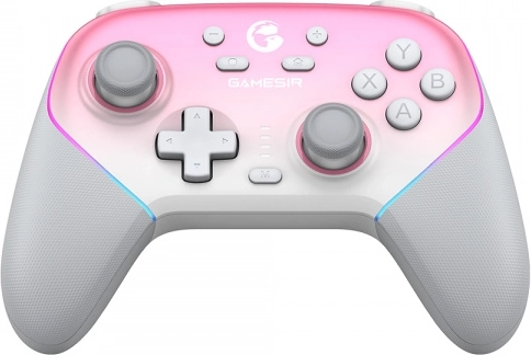 GameSir Super Nova ασύρματο χειριστήριο παιχνιδιών Whipped Pink με βάση φόρτισης
