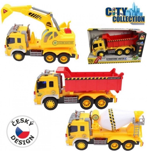 Κατασκευαστικό όχημα City Collection με μπαταρίες με ήχο και φως