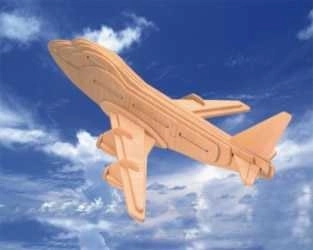 Woodcraft Ξύλινο 3D Παζλ Αεροπλάνο Boeing