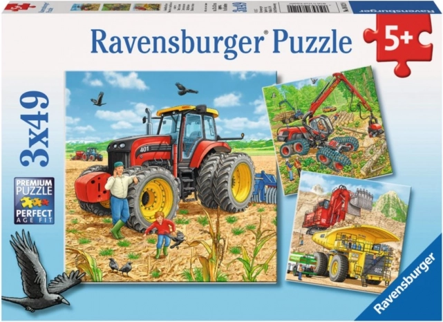 Παζλ Ravensburger μεγάλα μηχανήματα 3x49 κομμάτια