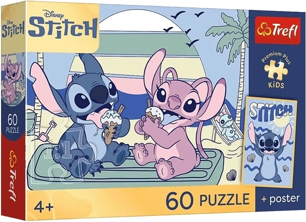 Puzzle Premium Plus Kids διασκέδαση με τον Stitch 60 κομμάτια